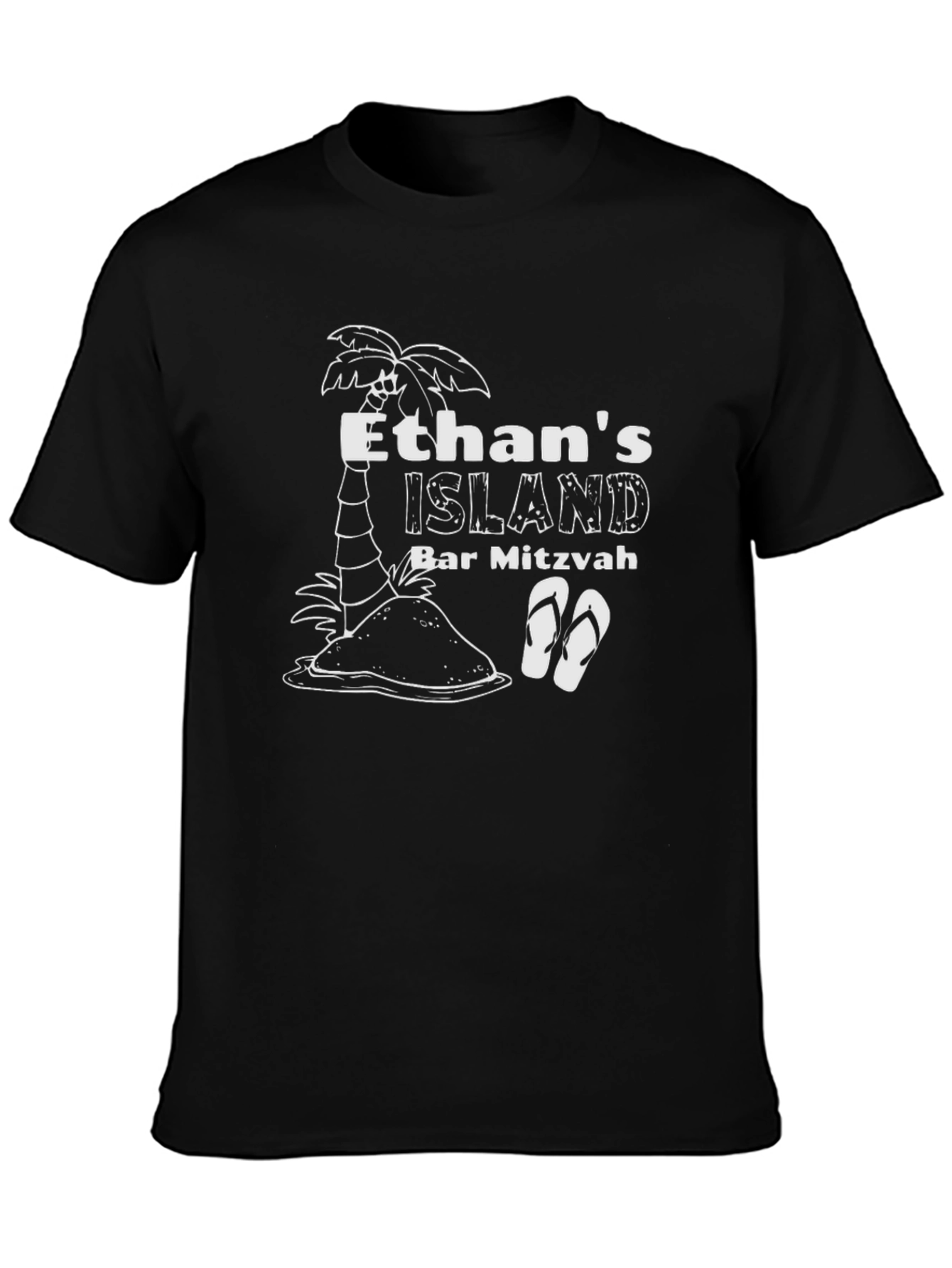Ethans Island Bar Mitzvah Black T-Shirt