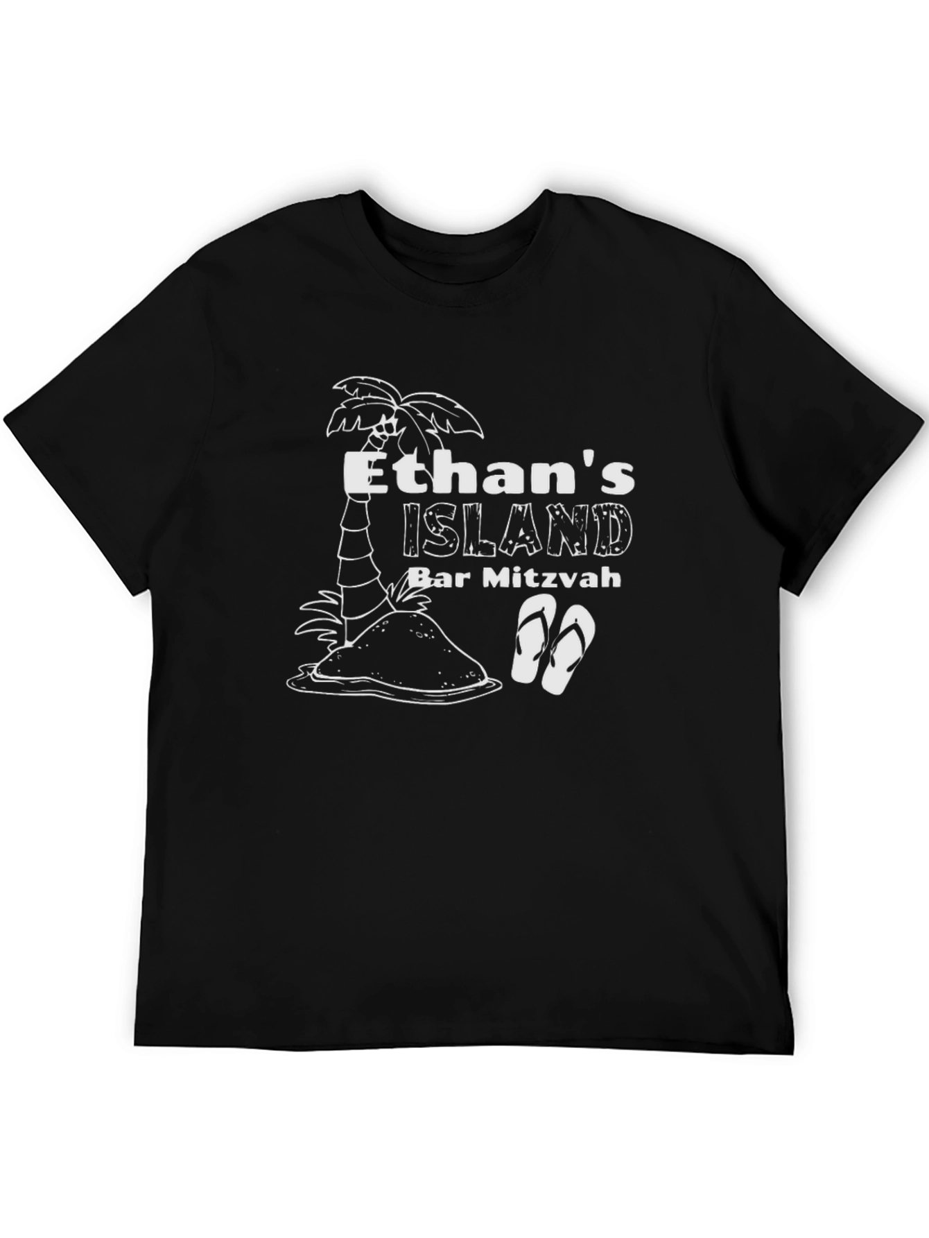 Ethans Island Bar Mitzvah Black T-Shirt