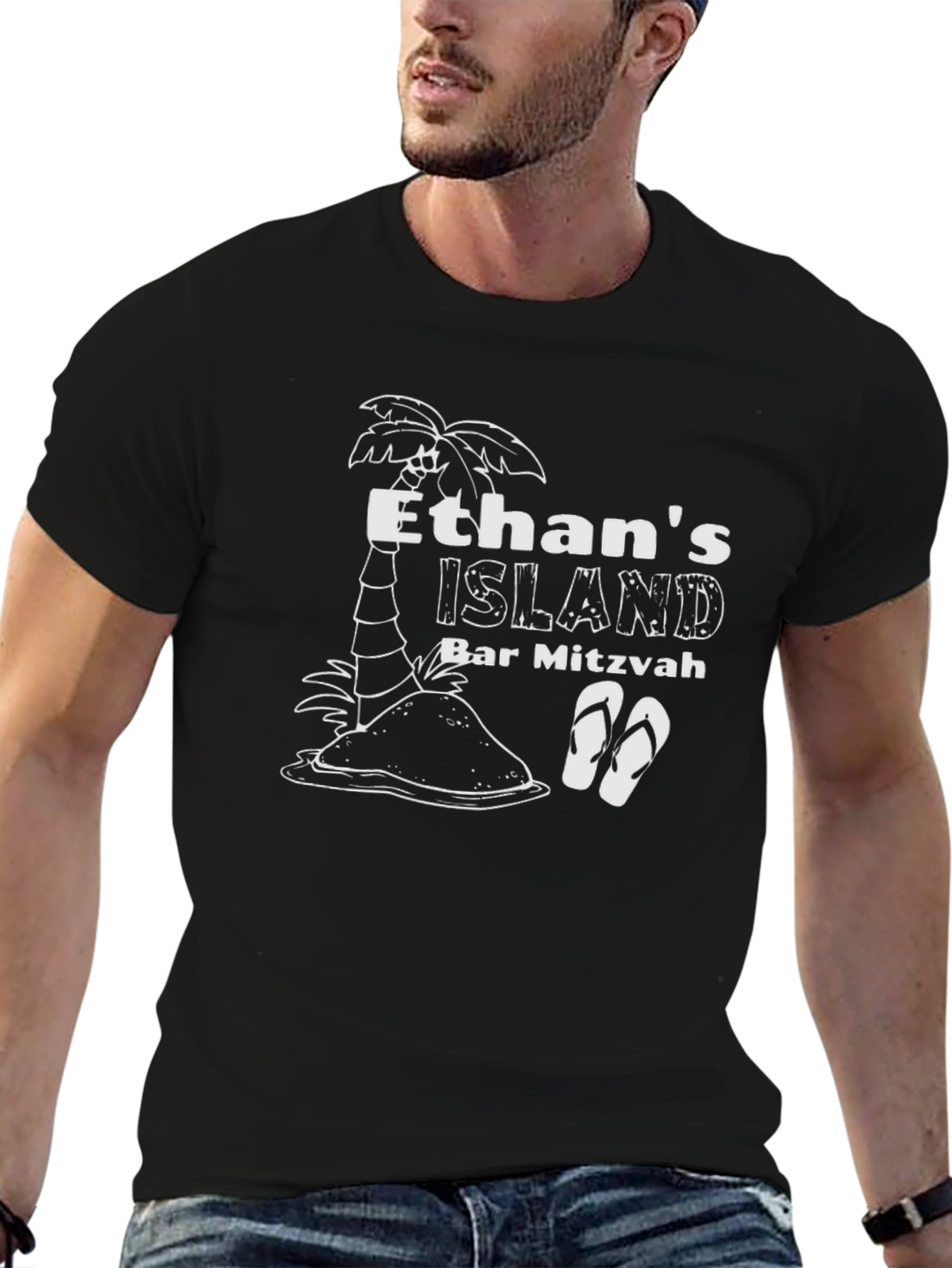 Ethans Island Bar Mitzvah Black T-Shirt