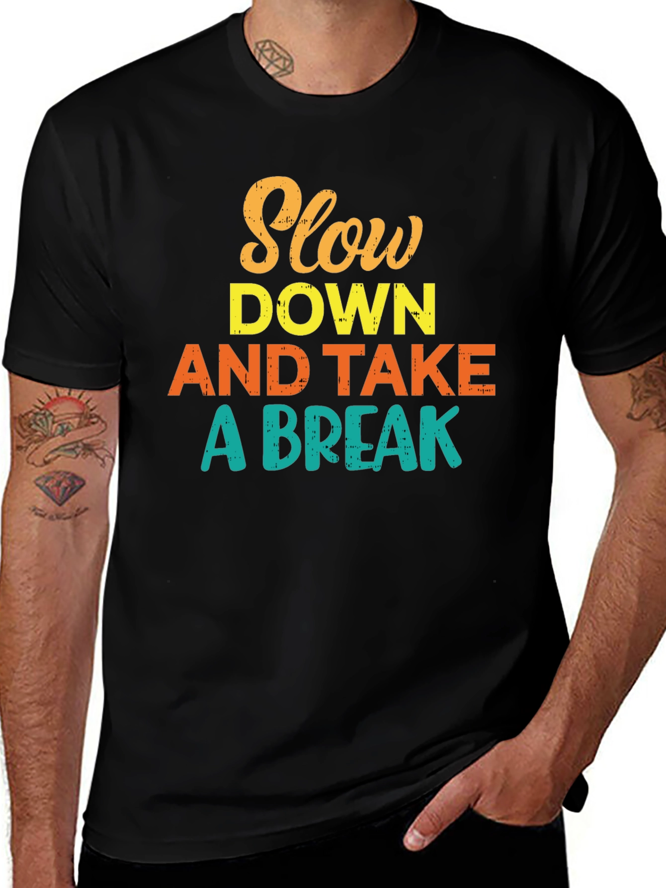 Slow Down and Take a Break Graphic T-Shirt