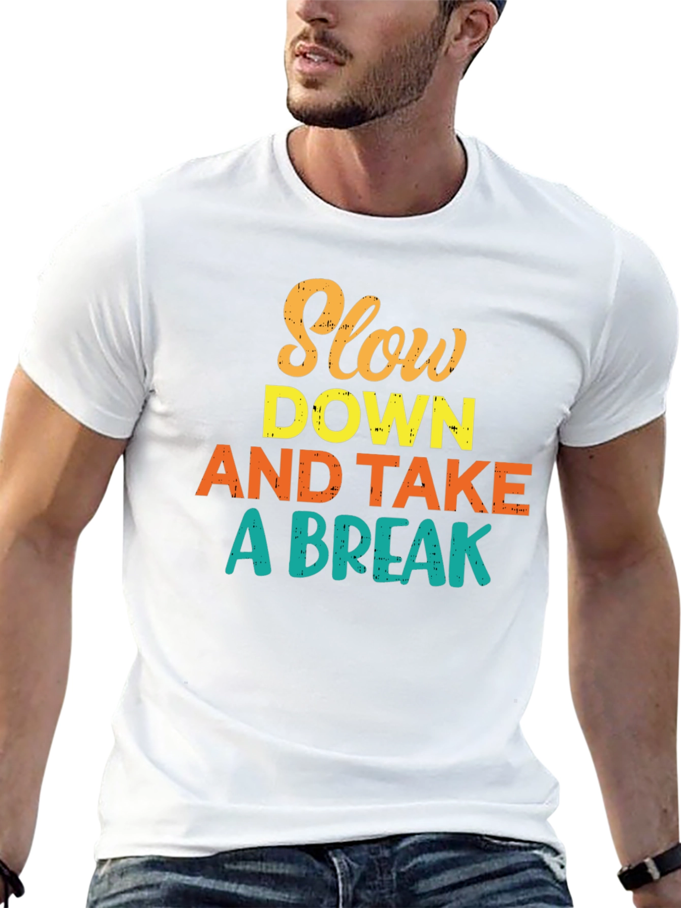 Slow Down and Take a Break Graphic T-Shirt