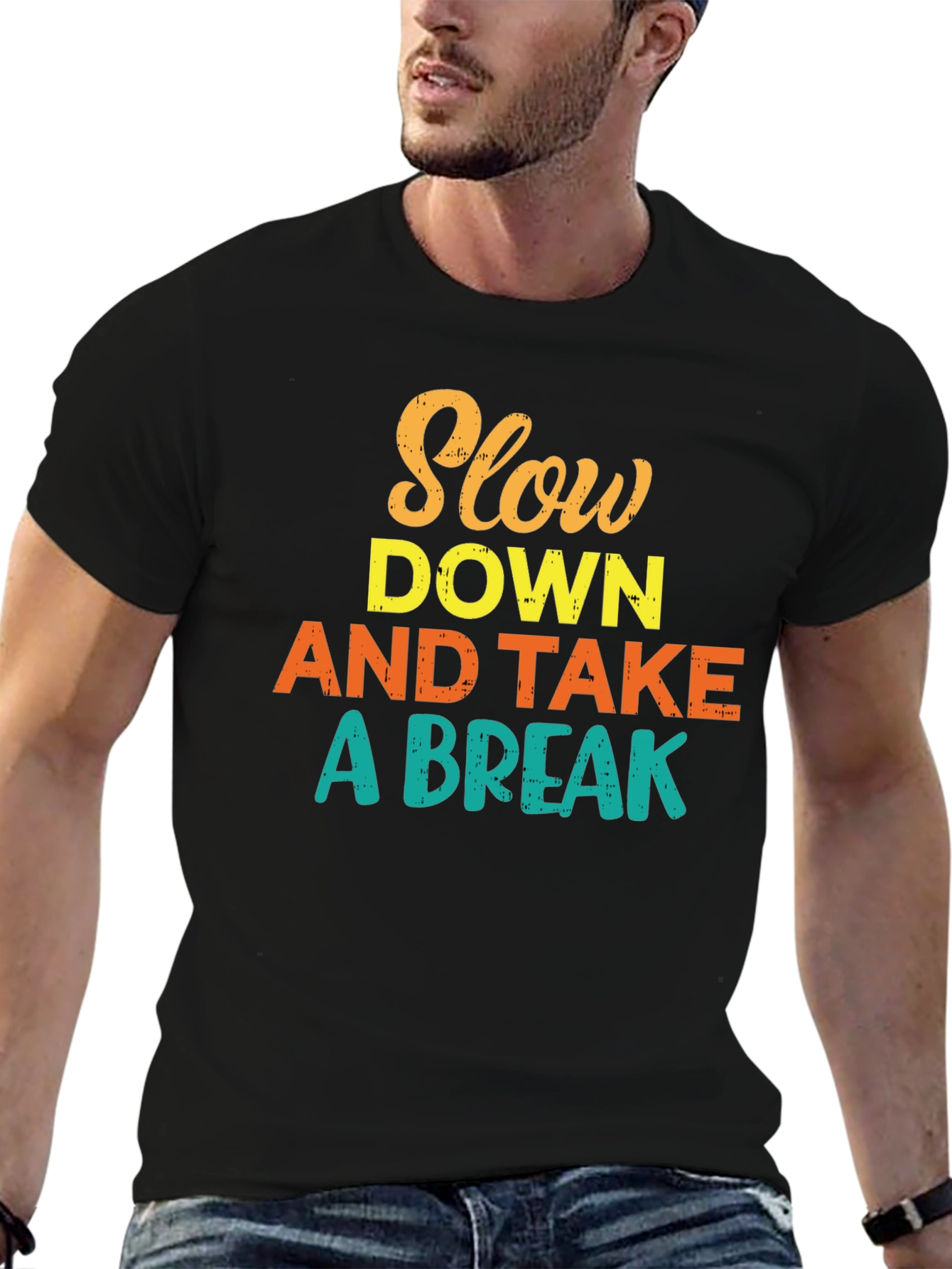 Slow Down and Take a Break Graphic T-Shirt