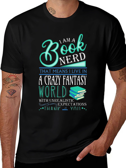 Book Nerd Crazy Fantasy World T-Shirt