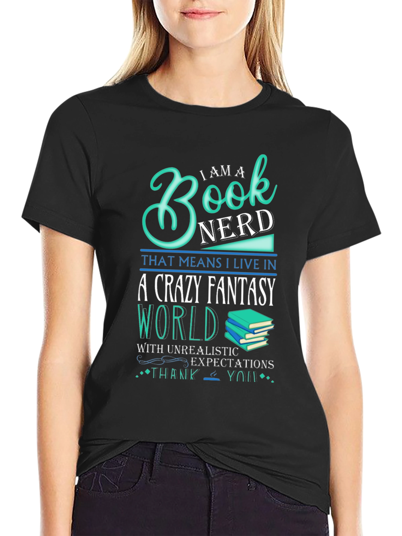 Book Nerd Crazy Fantasy World T-Shirt