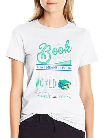 Book Nerd Crazy Fantasy World T-Shirt