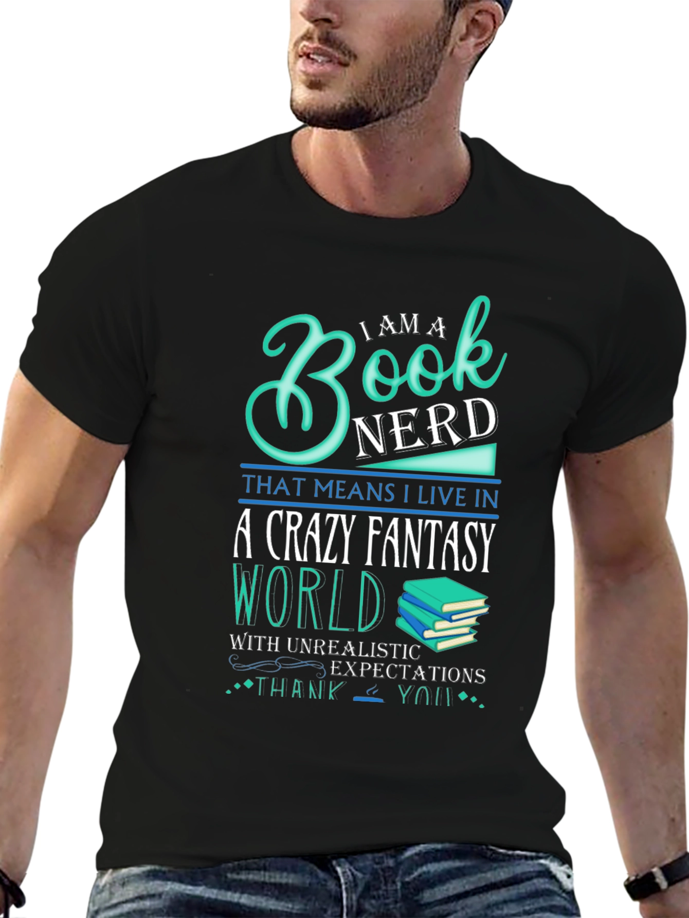 Book Nerd Crazy Fantasy World T-Shirt