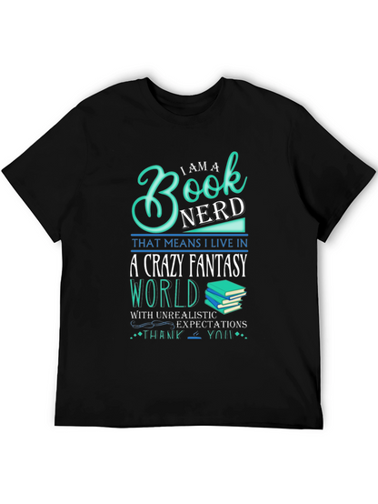 Book Nerd Crazy Fantasy World T-Shirt