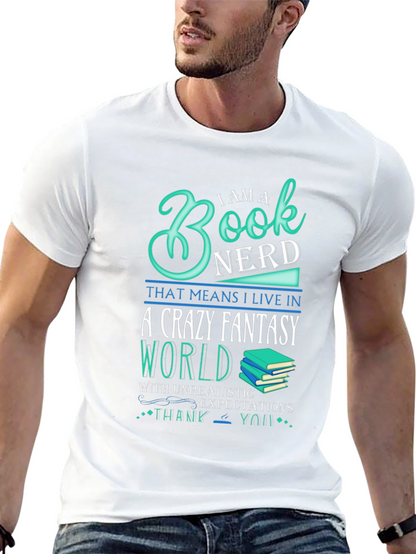 Book Nerd Crazy Fantasy World T-Shirt
