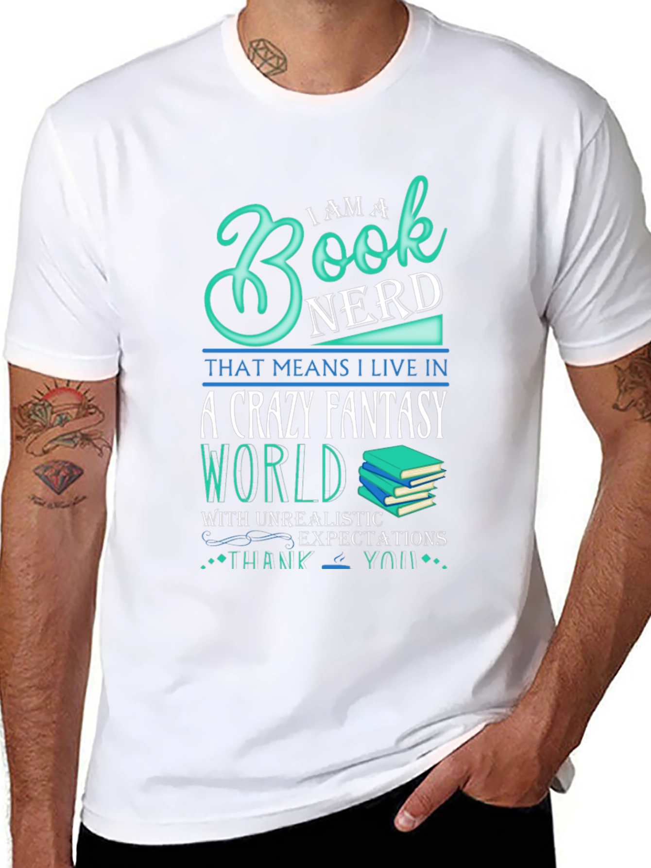 Book Nerd Crazy Fantasy World T-Shirt