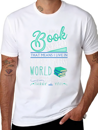Book Nerd Crazy Fantasy World T-Shirt