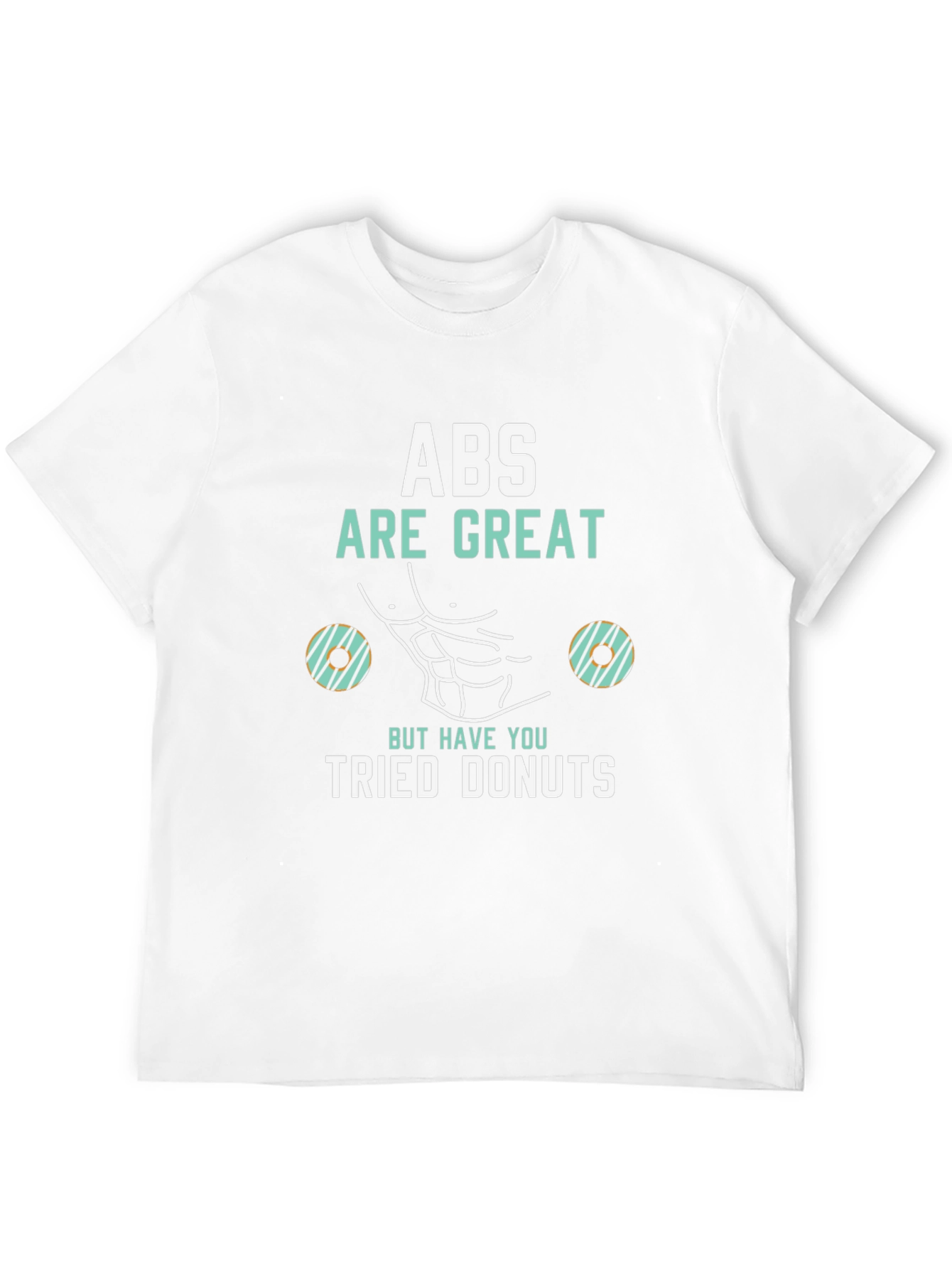 Abs Are Great Donuts T-Shirt Funny Gym Tee