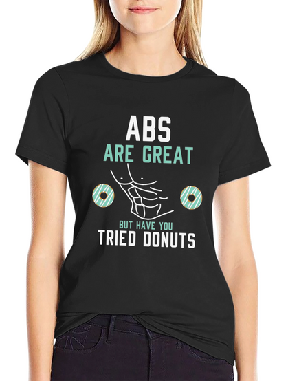 Abs Are Great Donuts T-Shirt Funny Gym Tee