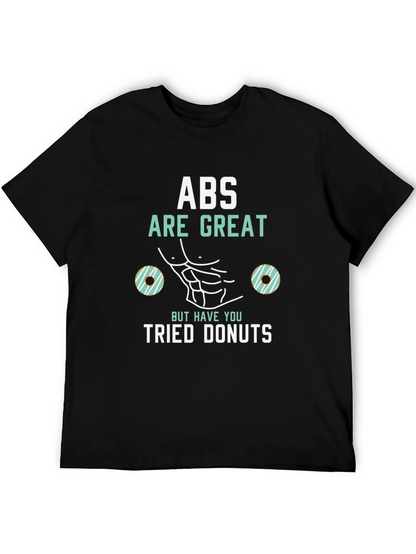 Abs Are Great Donuts T-Shirt Funny Gym Tee
