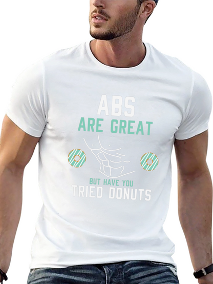 Abs Are Great Donuts T-Shirt Funny Gym Tee