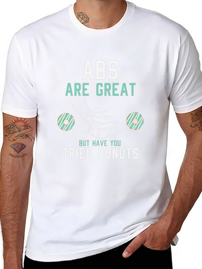 Abs Are Great Donuts T-Shirt Funny Gym Tee