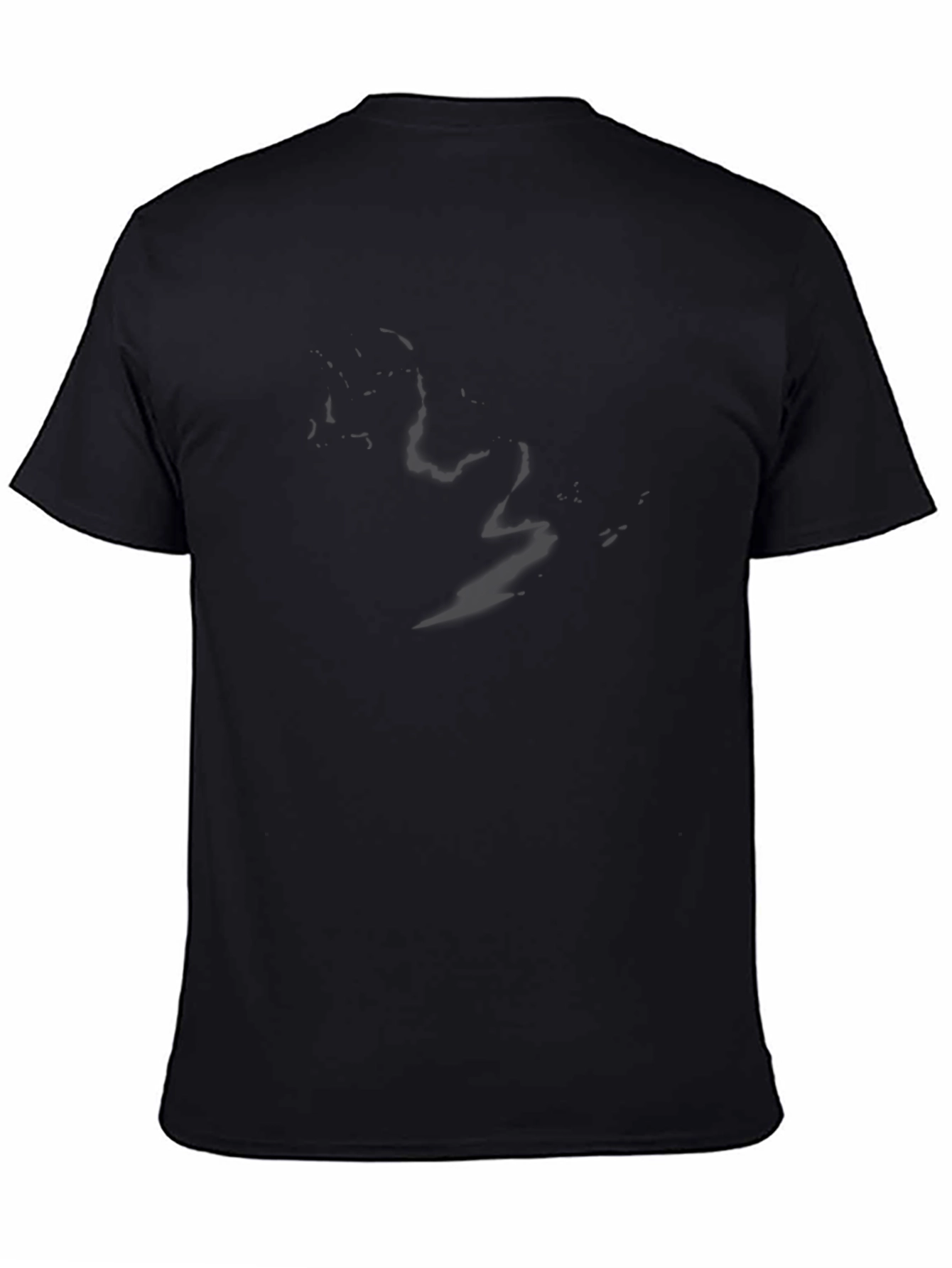 Mens Black Crew Neck T-Shirt