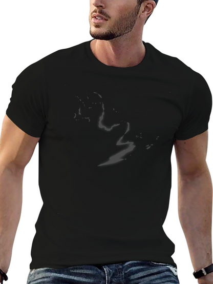 Mens Black Crew Neck T-Shirt
