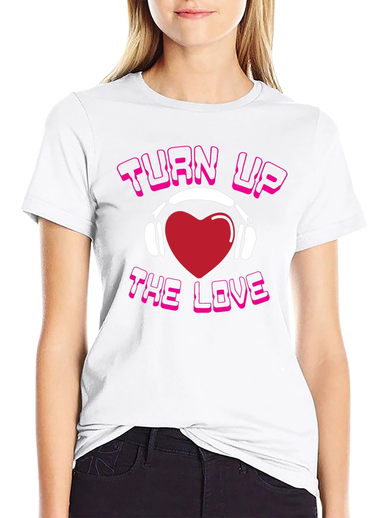 Turn Up The Love Graphic T-Shirt