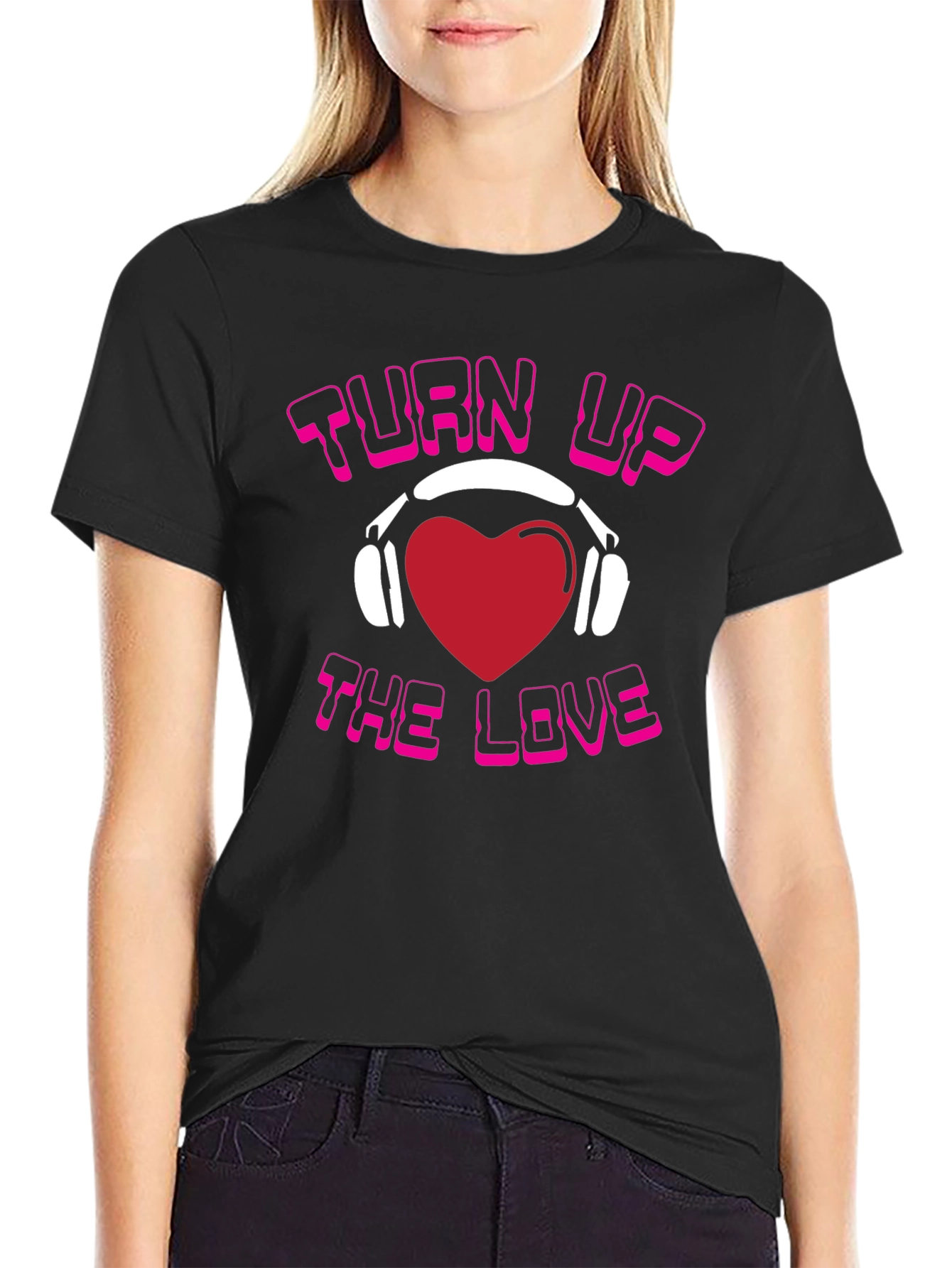Turn Up The Love Graphic T-Shirt