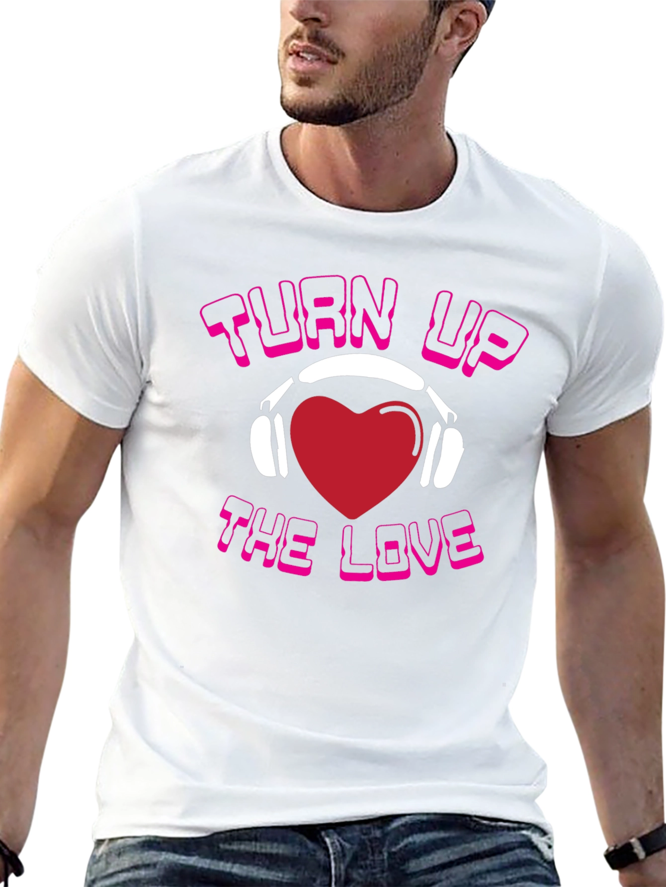 Turn Up The Love Graphic T-Shirt