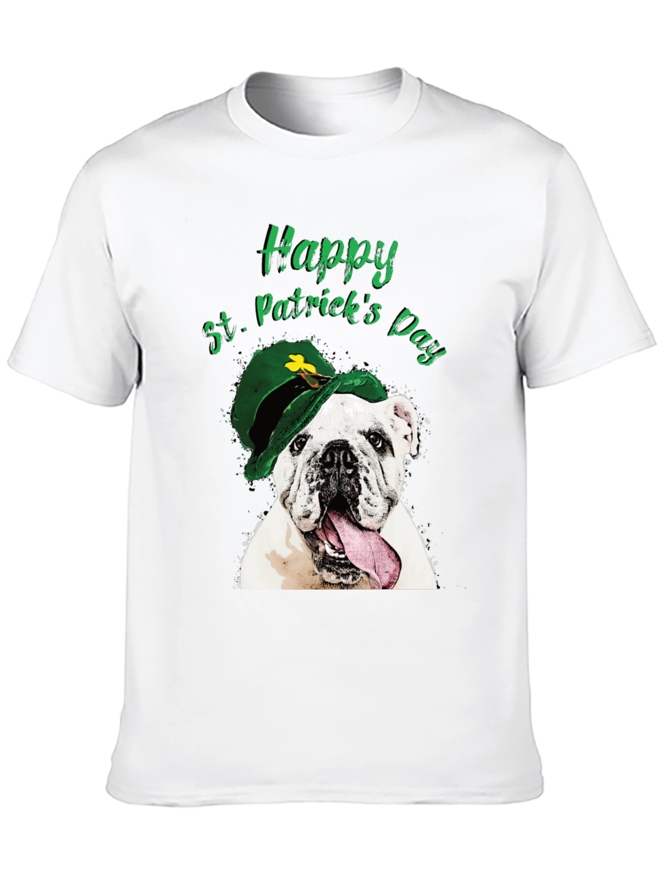 St. Patricks Day Bulldog T-Shirt