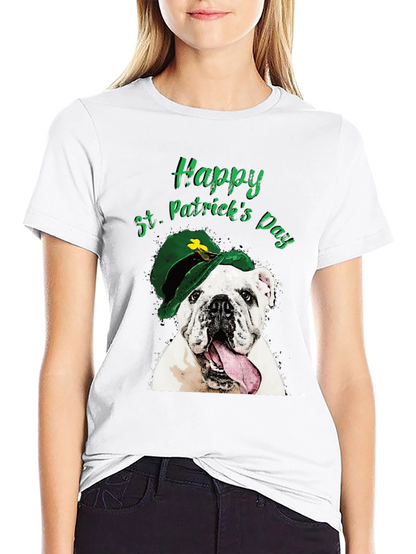 St. Patricks Day Bulldog T-Shirt