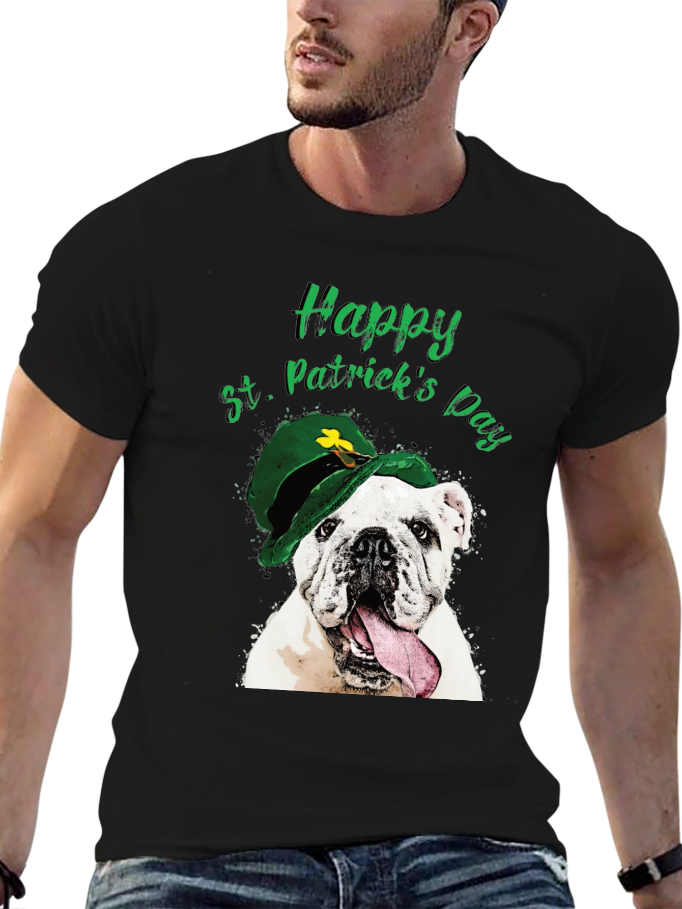 St. Patricks Day Bulldog T-Shirt