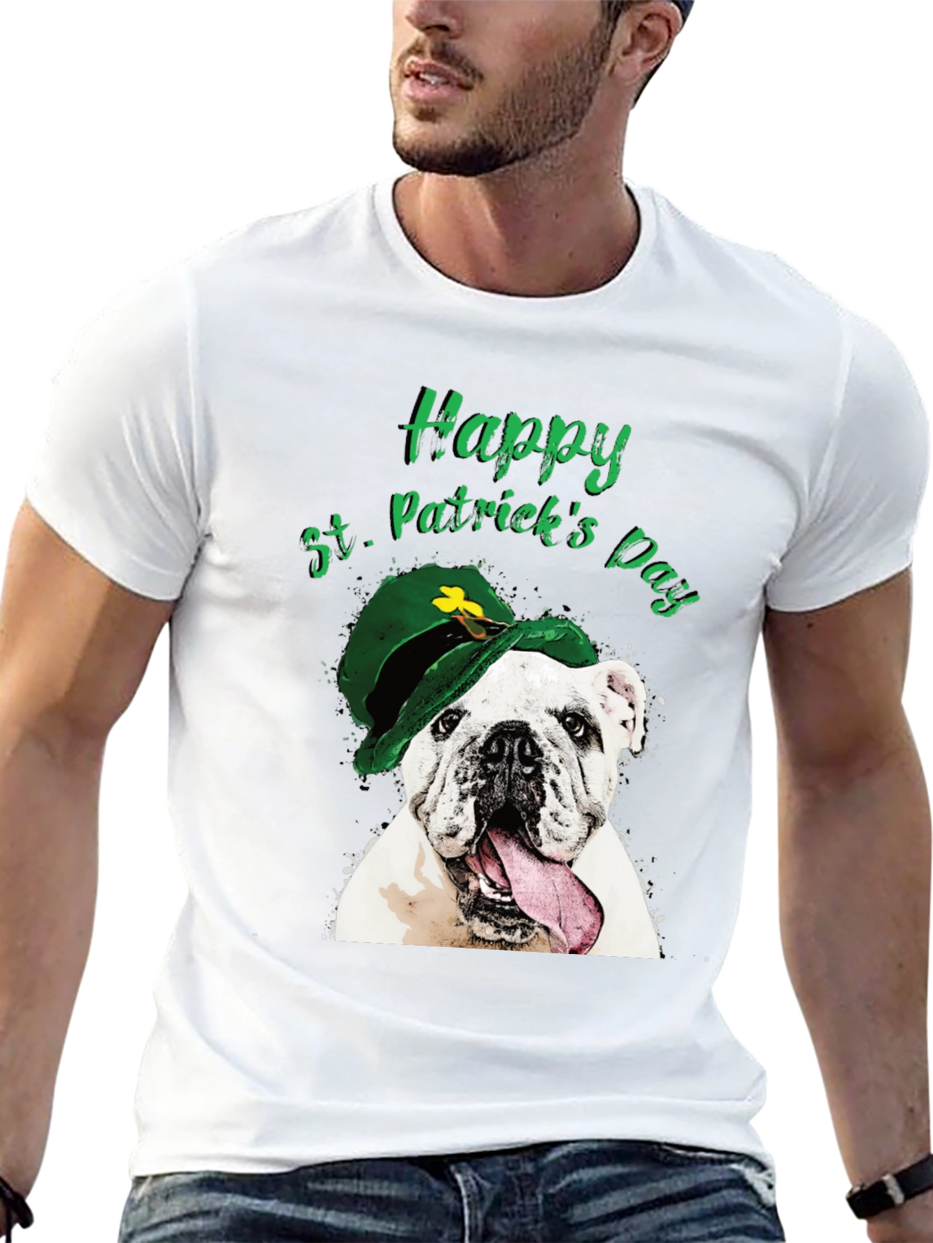 St. Patricks Day Bulldog T-Shirt