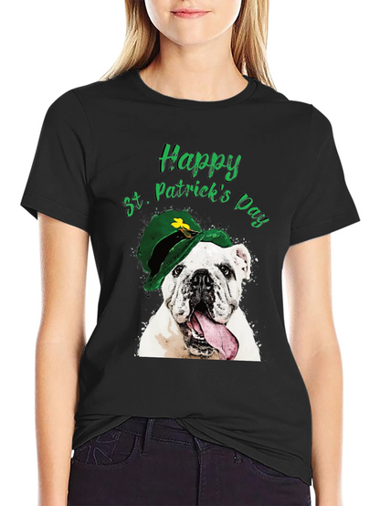 St. Patricks Day Bulldog T-Shirt