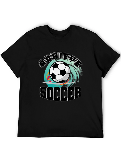 Achieve Soccer T-Shirt - Black Graphic Tee