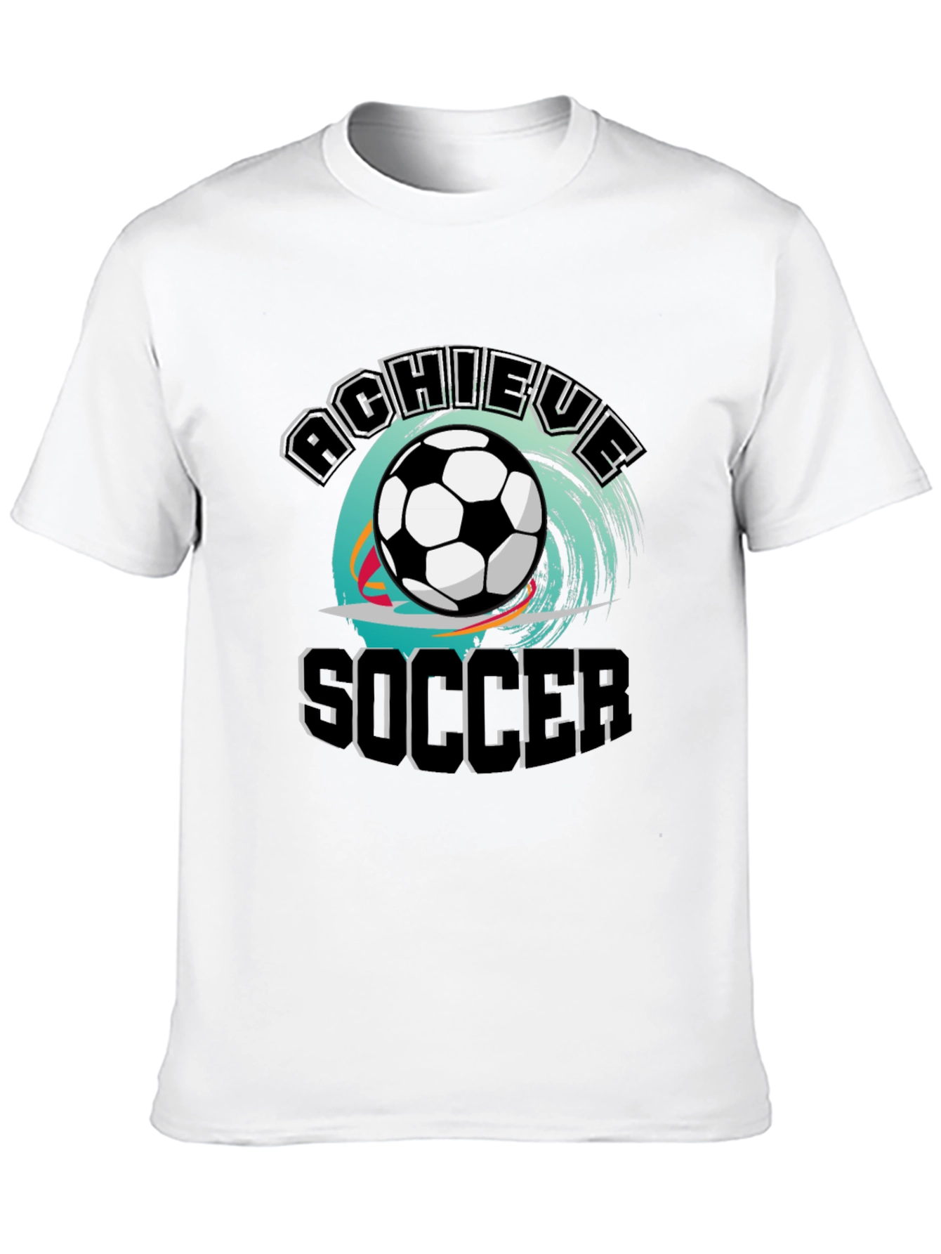 Achieve Soccer T-Shirt - Black Graphic Tee