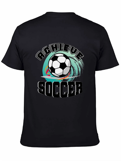 Achieve Soccer T-Shirt - Black Graphic Tee