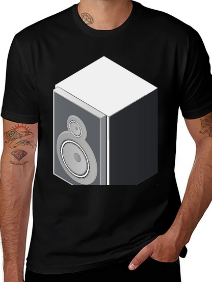 Speaker Graphic Black T-Shirt