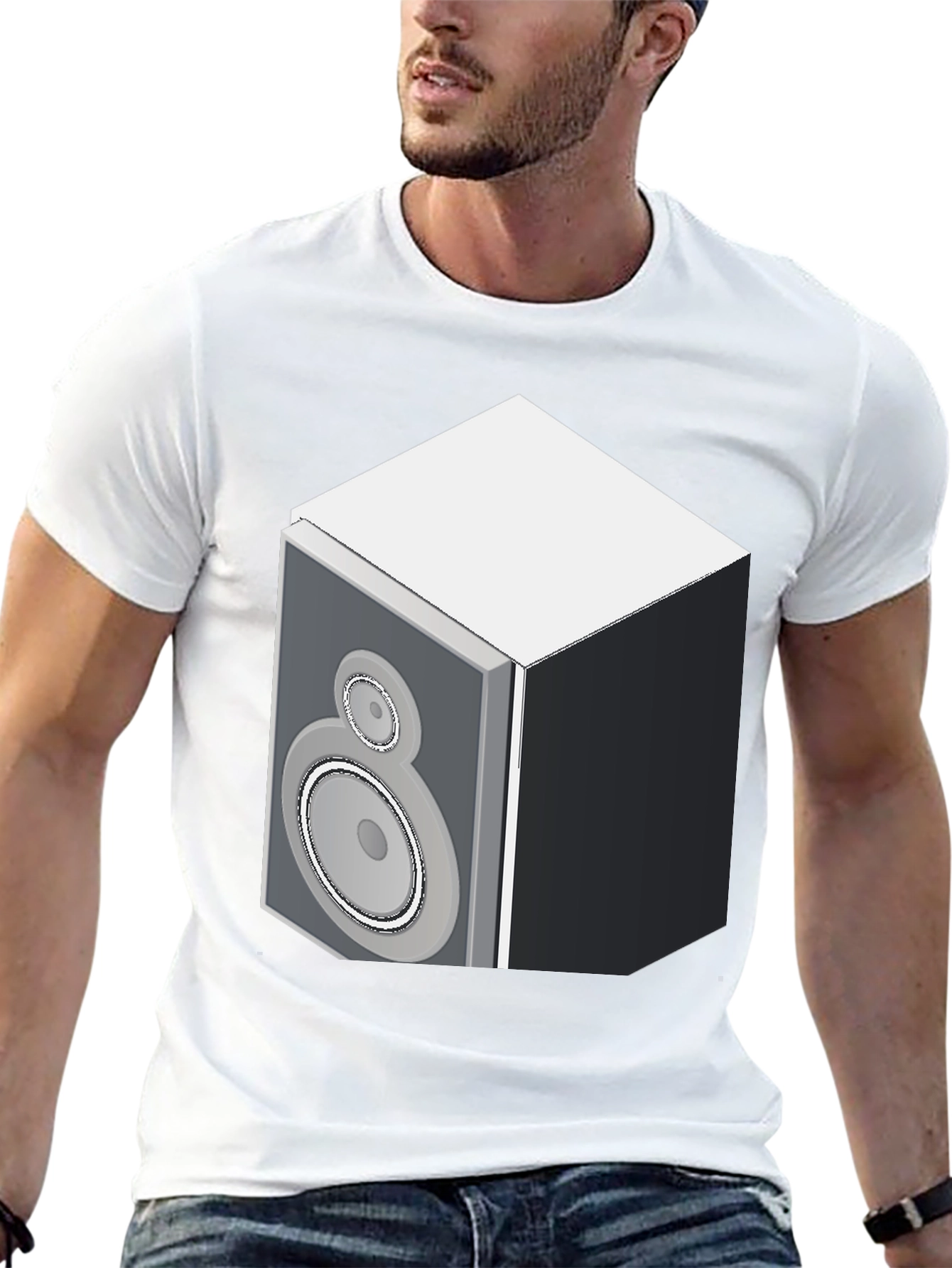 Speaker Graphic Black T-Shirt