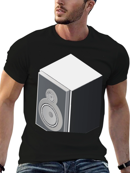 Speaker Graphic Black T-Shirt