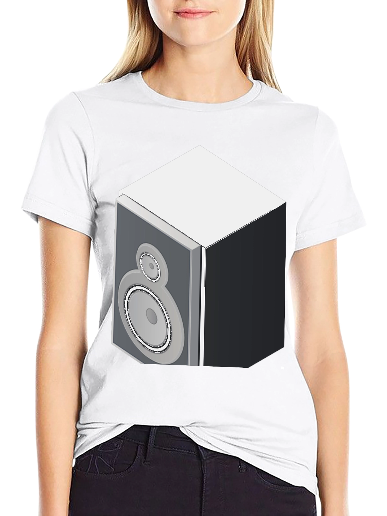 Speaker Graphic Black T-Shirt