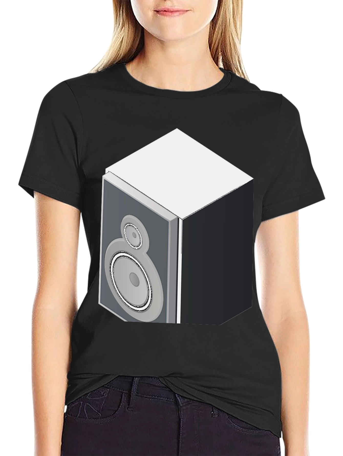 Speaker Graphic Black T-Shirt