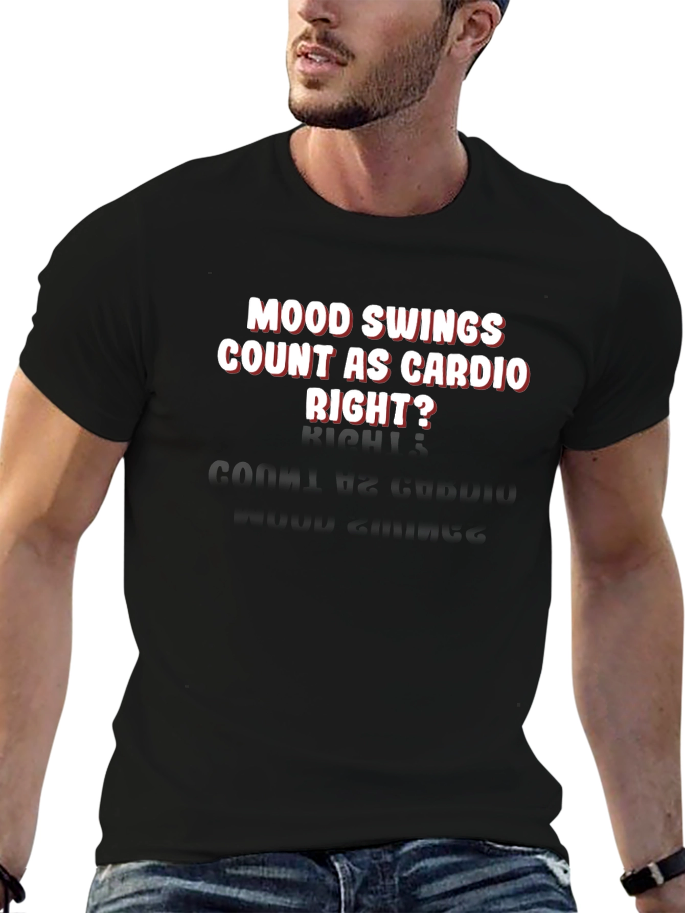 Mood Swings Cardio Tee - Funny Workout Shirt