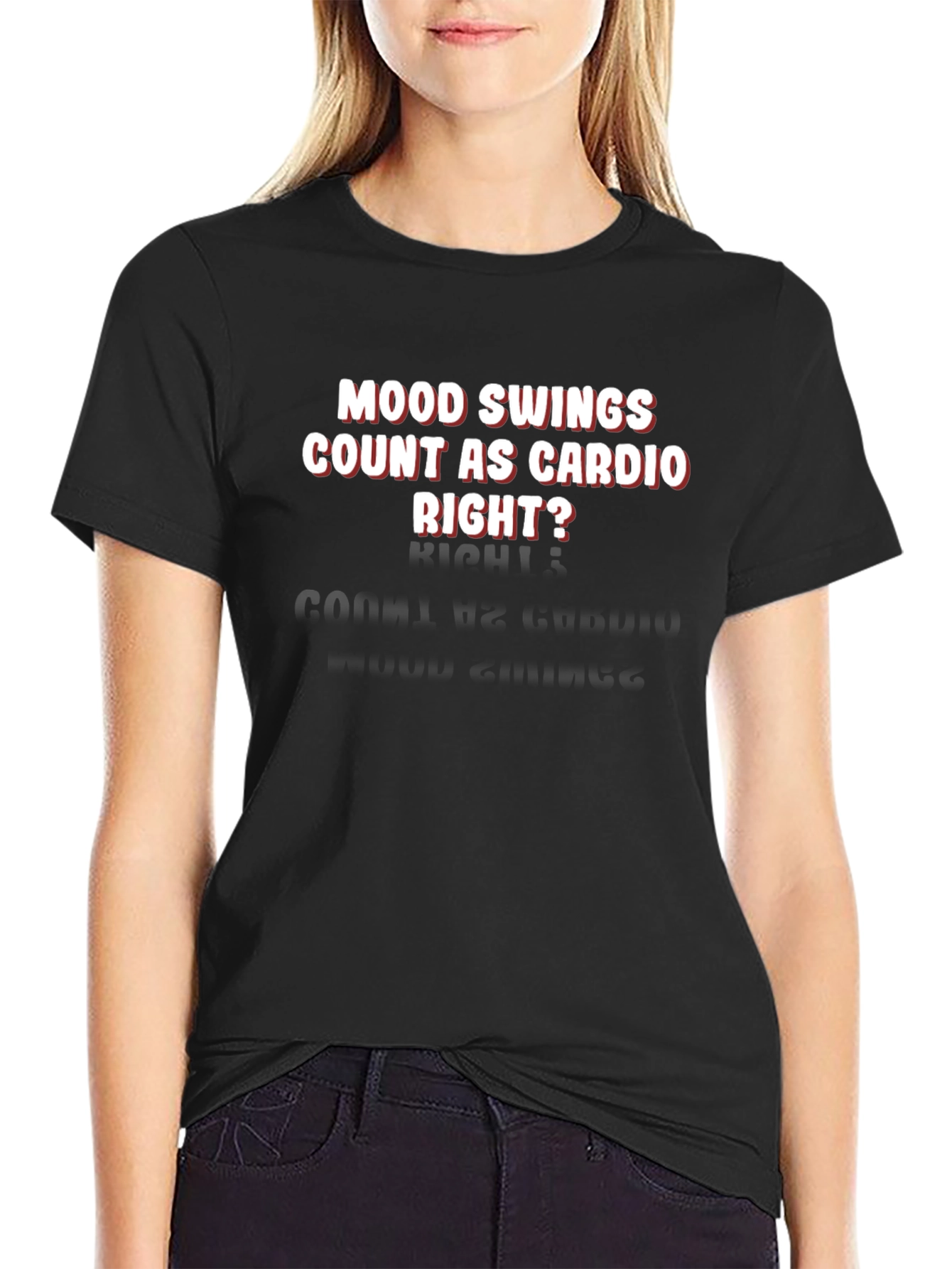 Mood Swings Cardio Tee - Funny Workout Shirt