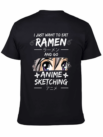 Ramen Anime Sketching T-Shirt