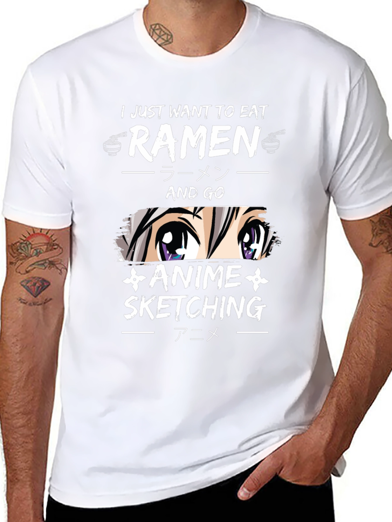 Ramen Anime Sketching T-Shirt