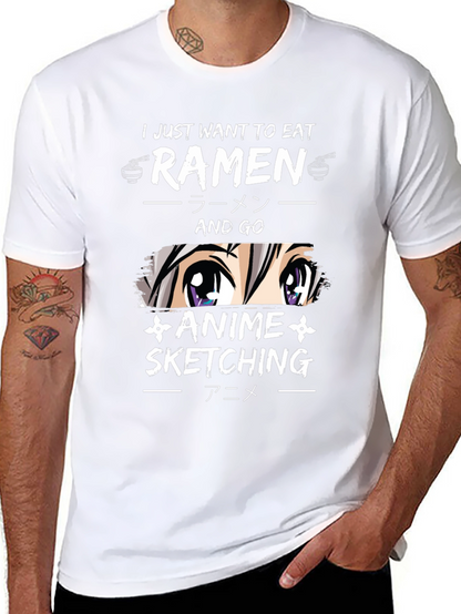 Ramen Anime Sketching T-Shirt