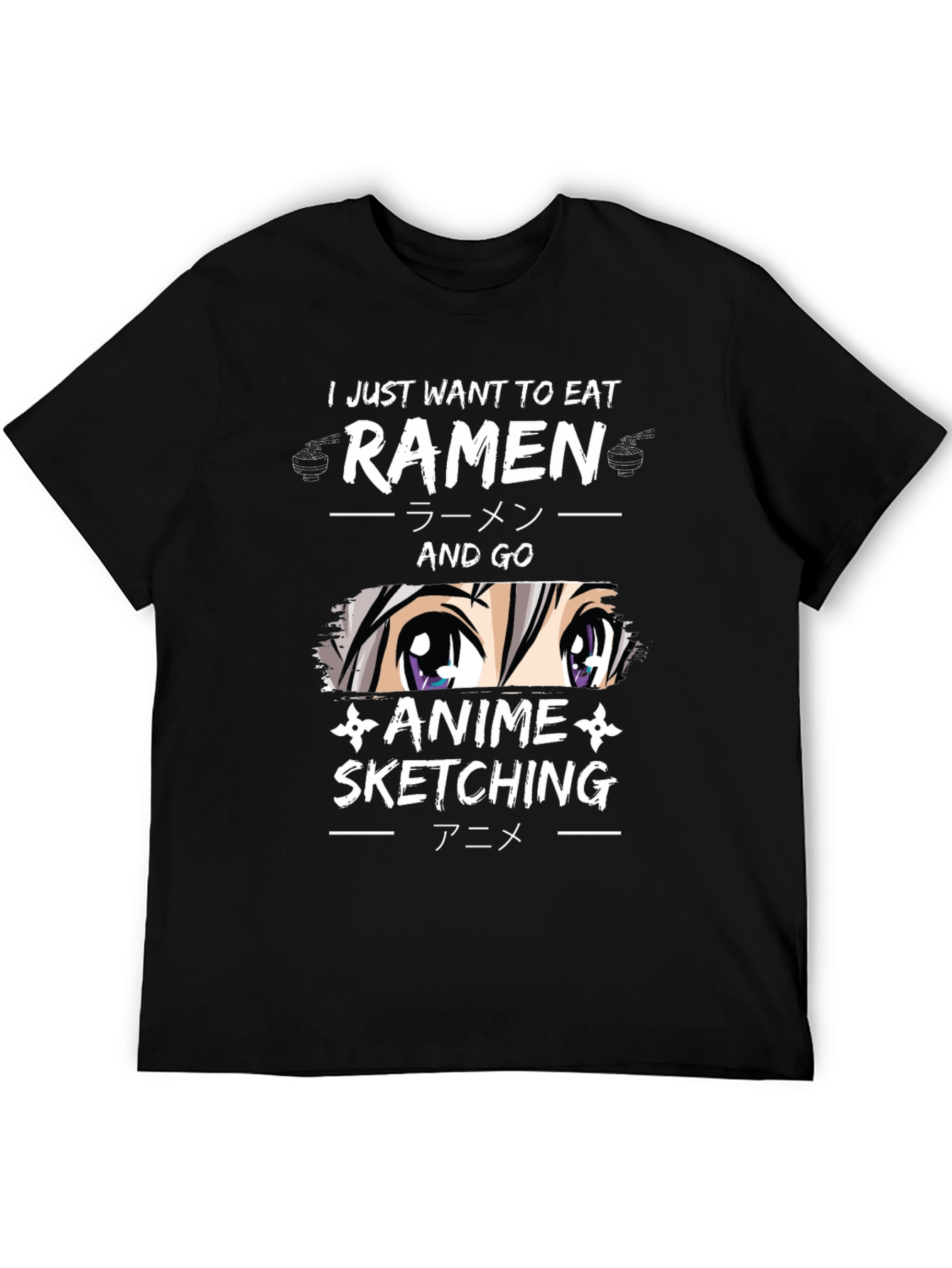 Ramen Anime Sketching T-Shirt