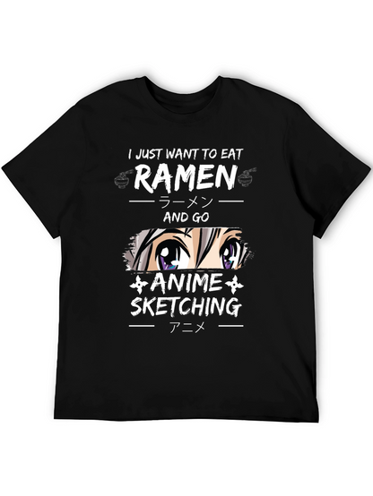 Ramen Anime Sketching T-Shirt