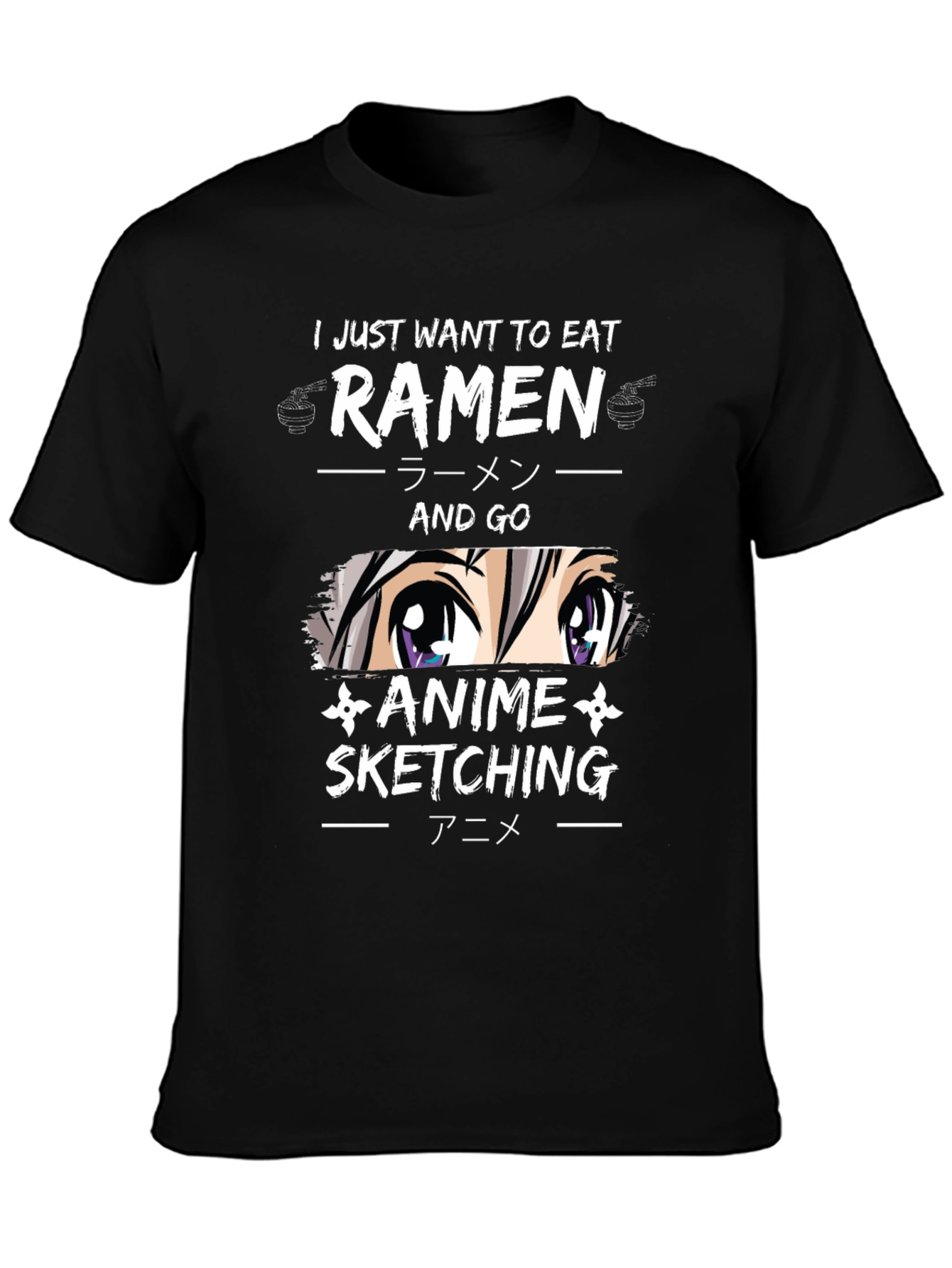 Ramen Anime Sketching T-Shirt