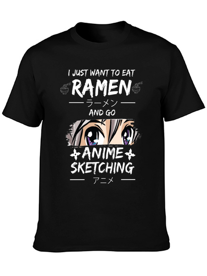 Ramen Anime Sketching T-Shirt