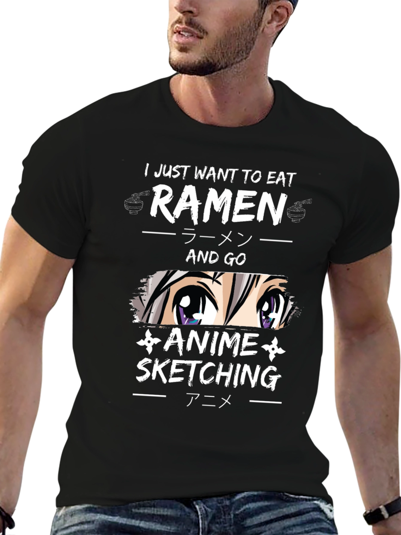 Ramen Anime Sketching T-Shirt