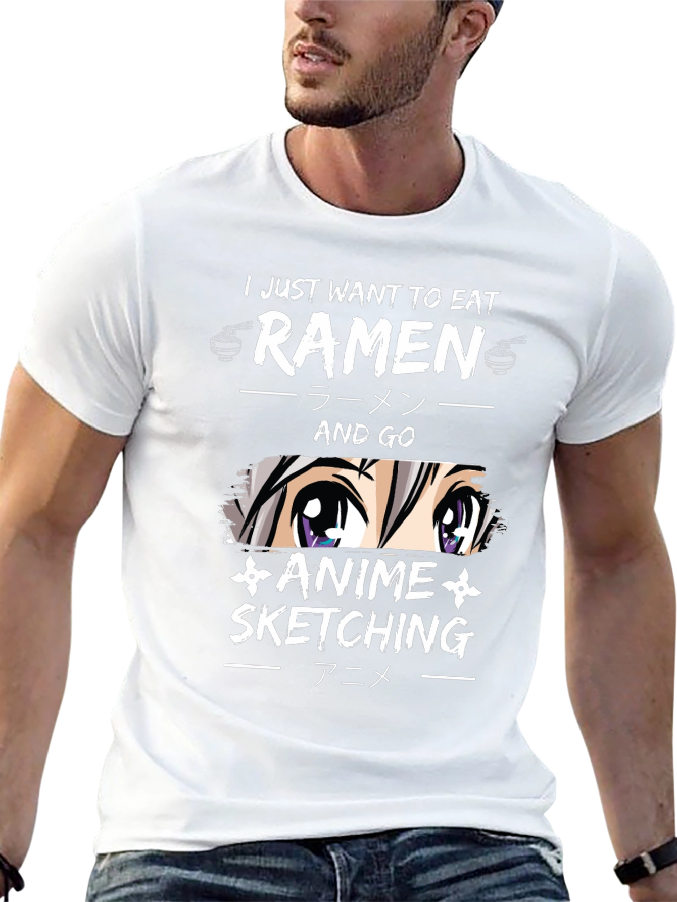 Ramen Anime Sketching T-Shirt