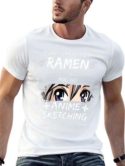 Ramen Anime Sketching T-Shirt