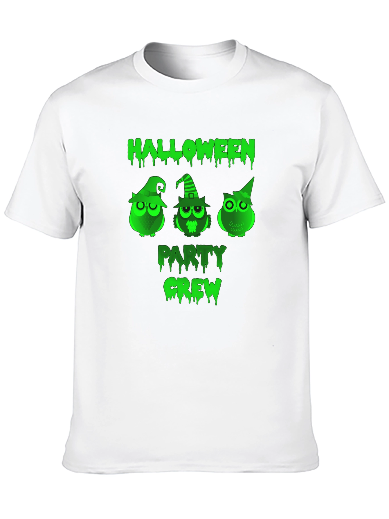 Halloween Party Crew Owl Graphic T-Shirt